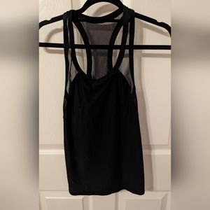 Lulu lemon back racerback tank with mesh detail. Size 4